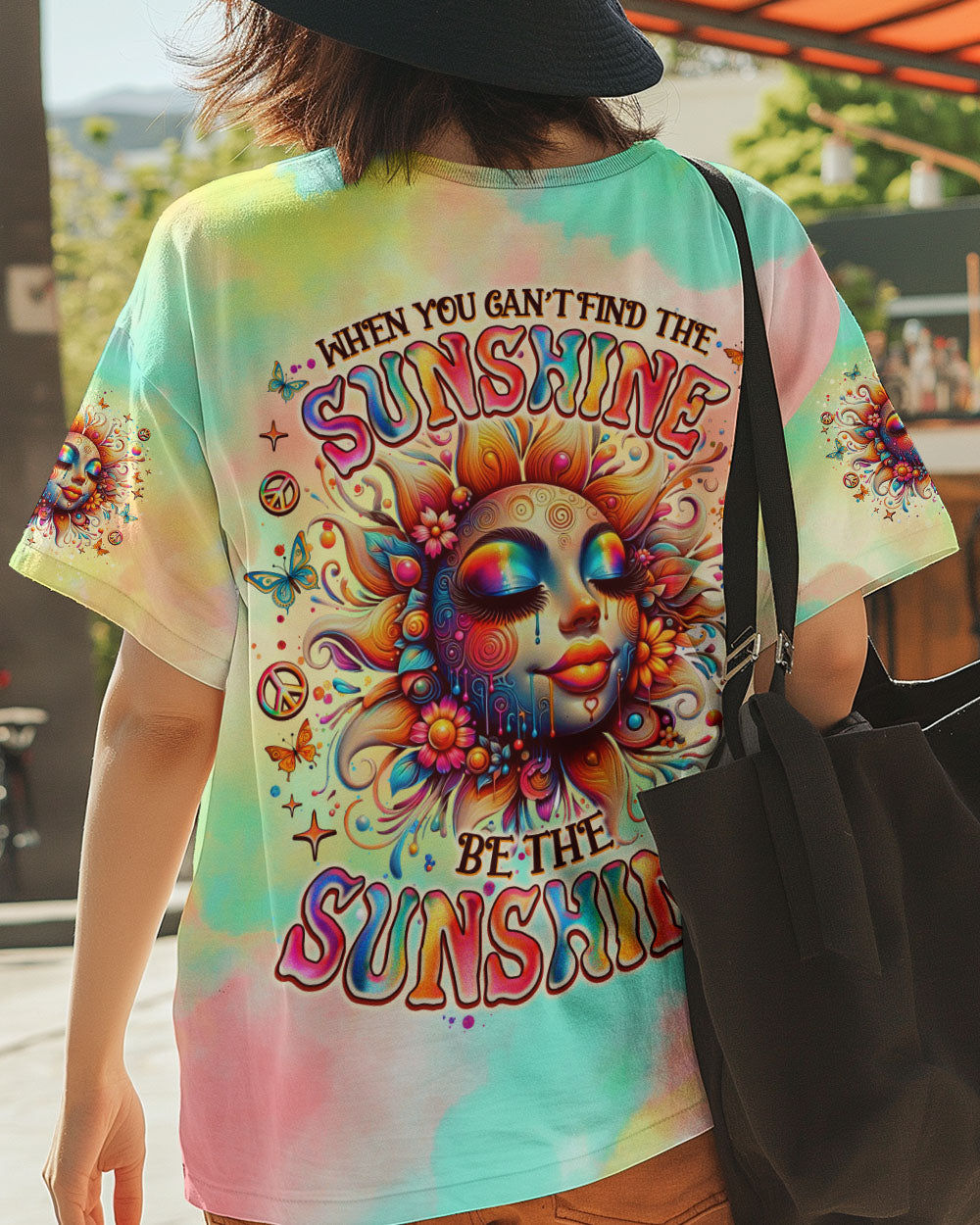 BE THE SUNSHINE SUNFLOWER TIE DYE ALL OVER PRINT  - TLNO2211244
