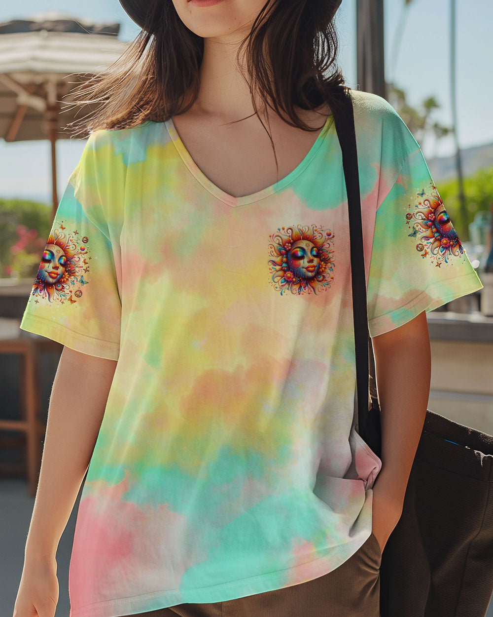 BE THE SUNSHINE SUNFLOWER TIE DYE ALL OVER PRINT  - TLNO2211244