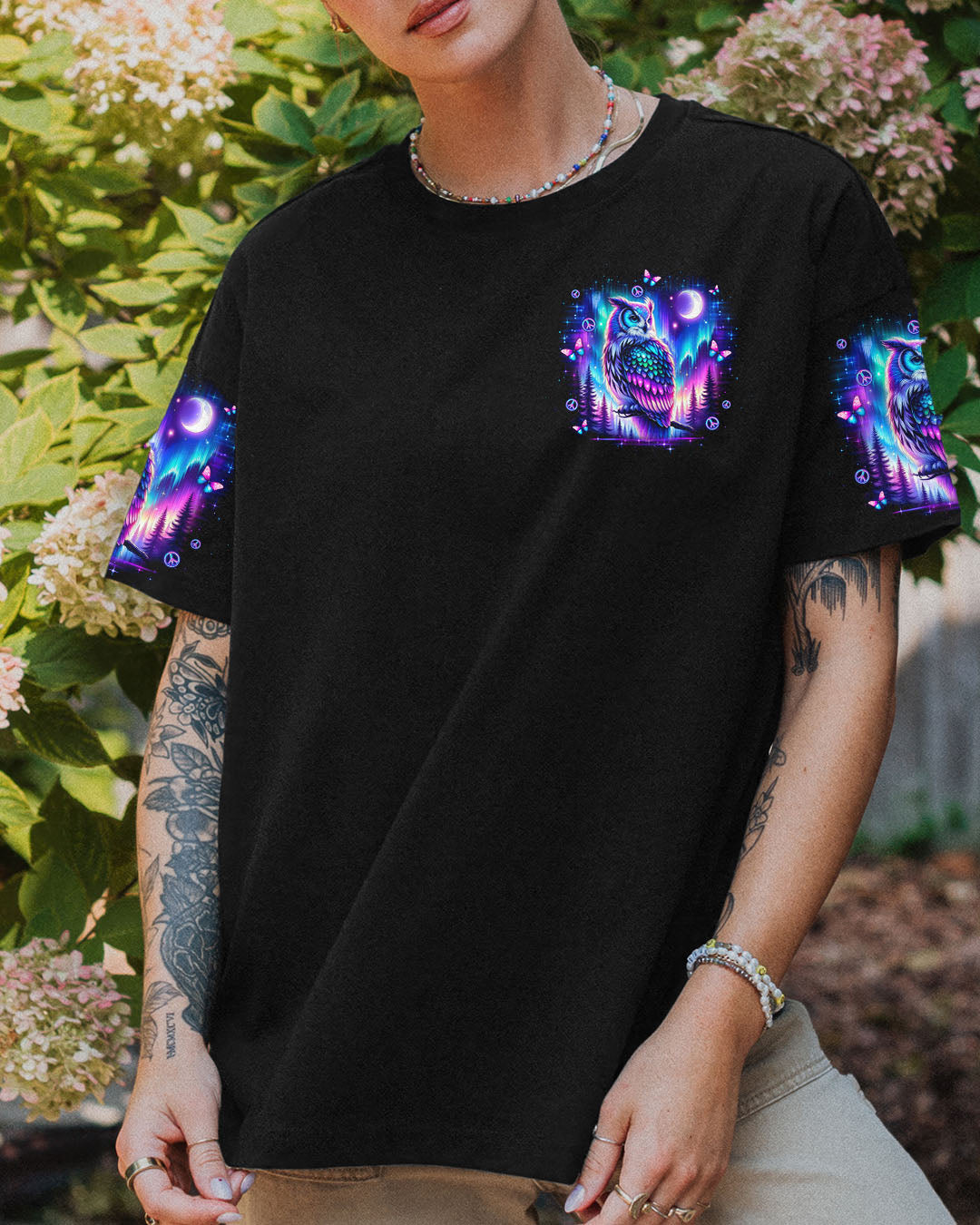 HELLO DARKNESS MY OLD FRIEND OWL ALL OVER PRINT - TLNO2309252