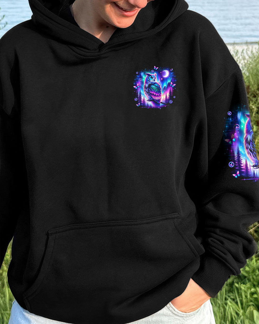 HELLO DARKNESS MY OLD FRIEND OWL ALL OVER PRINT - TLNO2309252