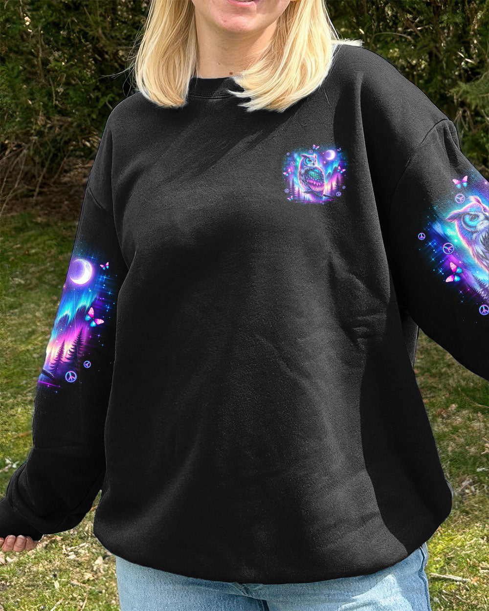 HELLO DARKNESS MY OLD FRIEND OWL ALL OVER PRINT - TLNO2309252
