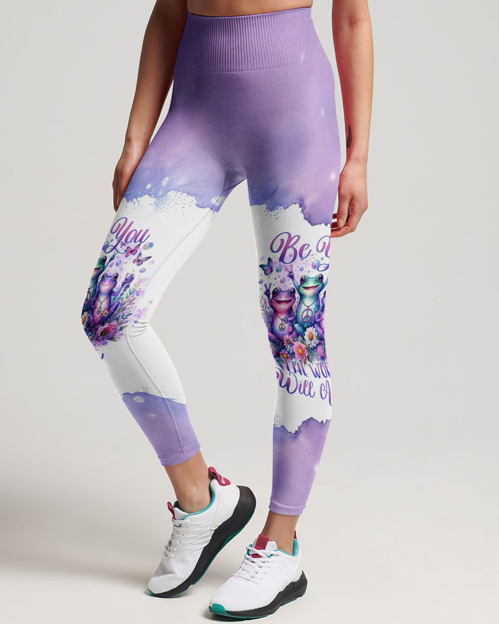 BE YOU THE WORLD WILL ADJUST FROG ALL OVER PRINT - TLNO2311231