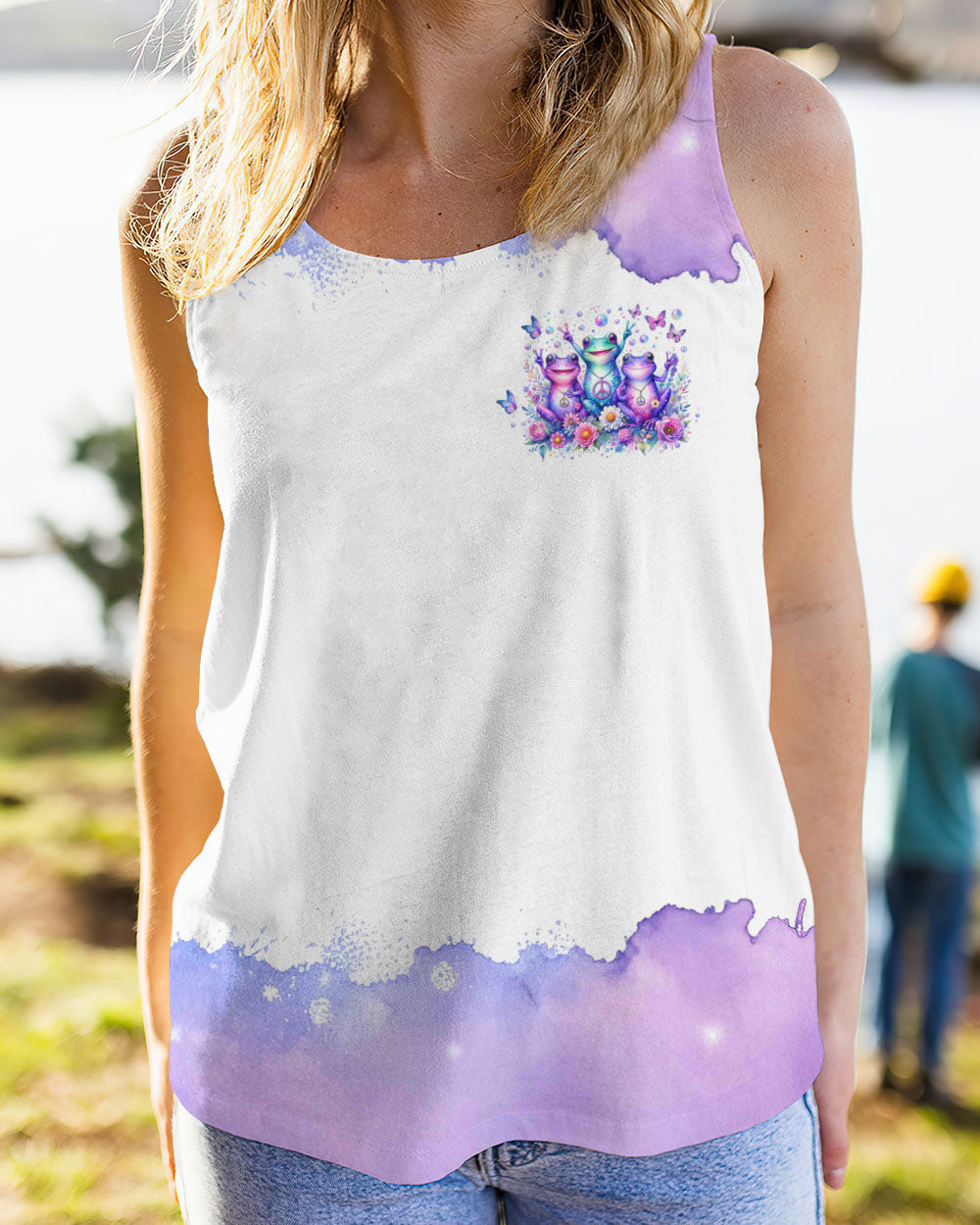 BE YOU THE WORLD WILL ADJUST FROG ALL OVER PRINT - TLNO2311231