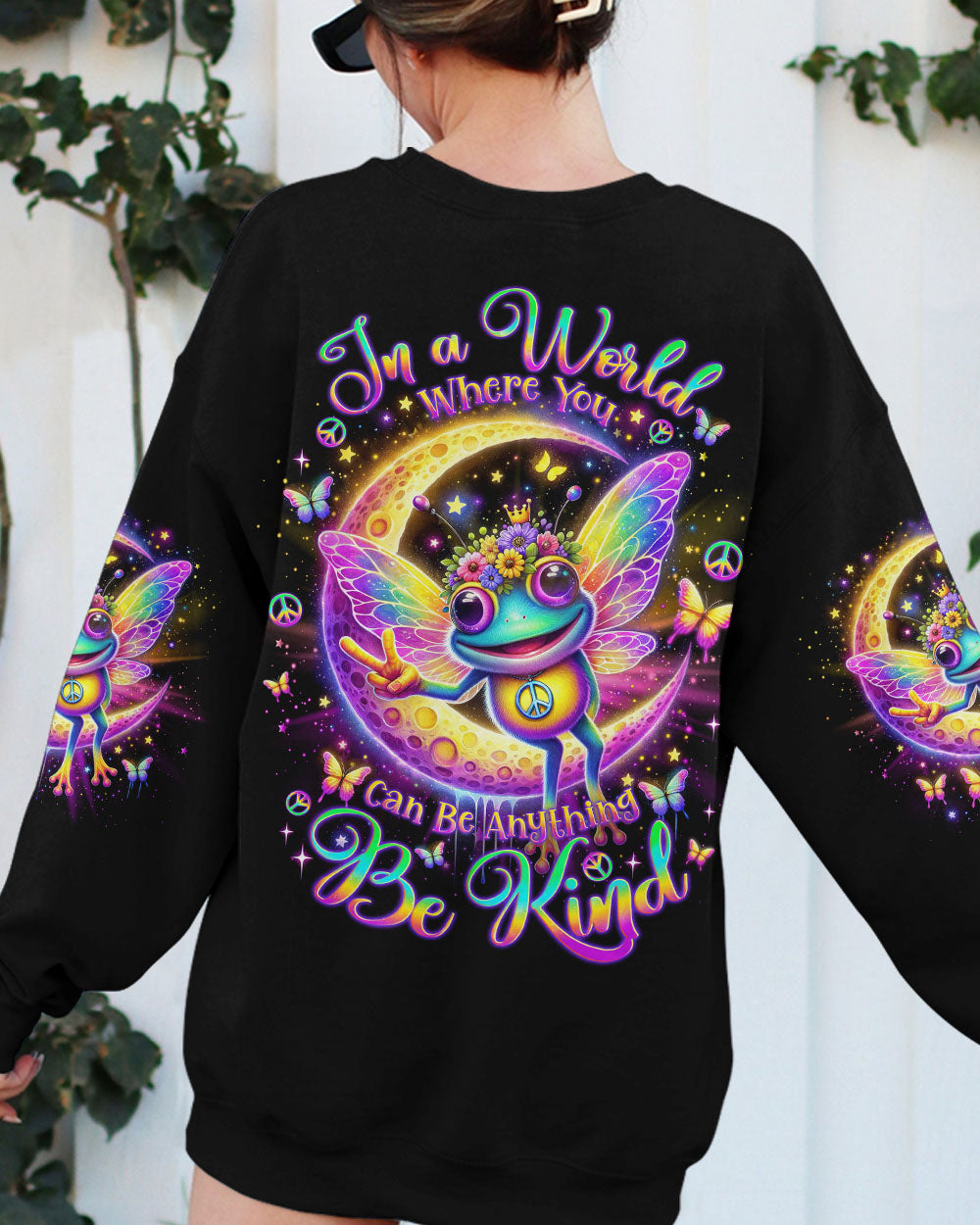 BE KIND MOON FROG ALL OVER PRINT - TLNO2401241