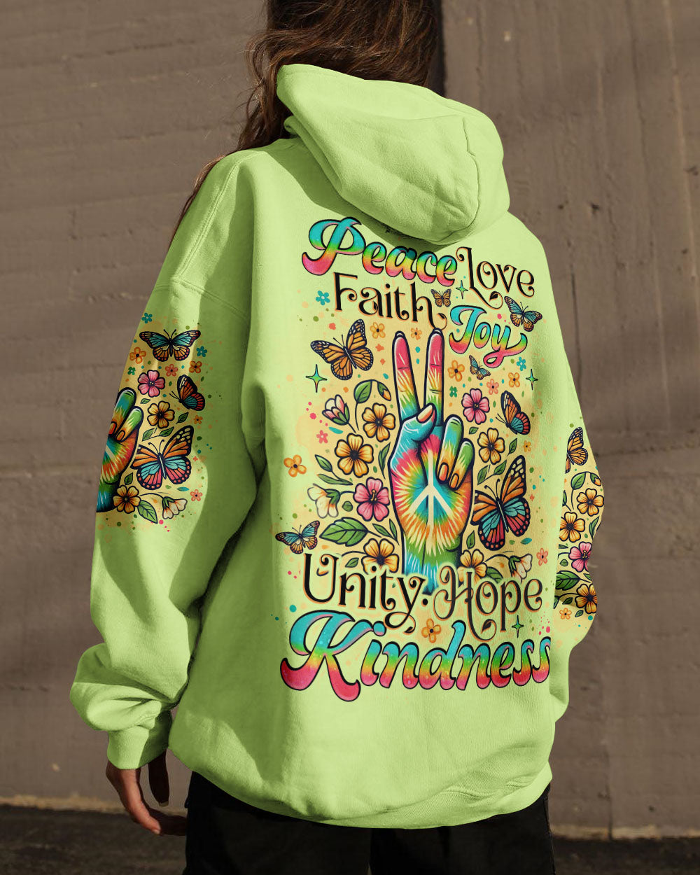 PEACE LOVE FAITH ALL OVER PRINT - TLNO2407242