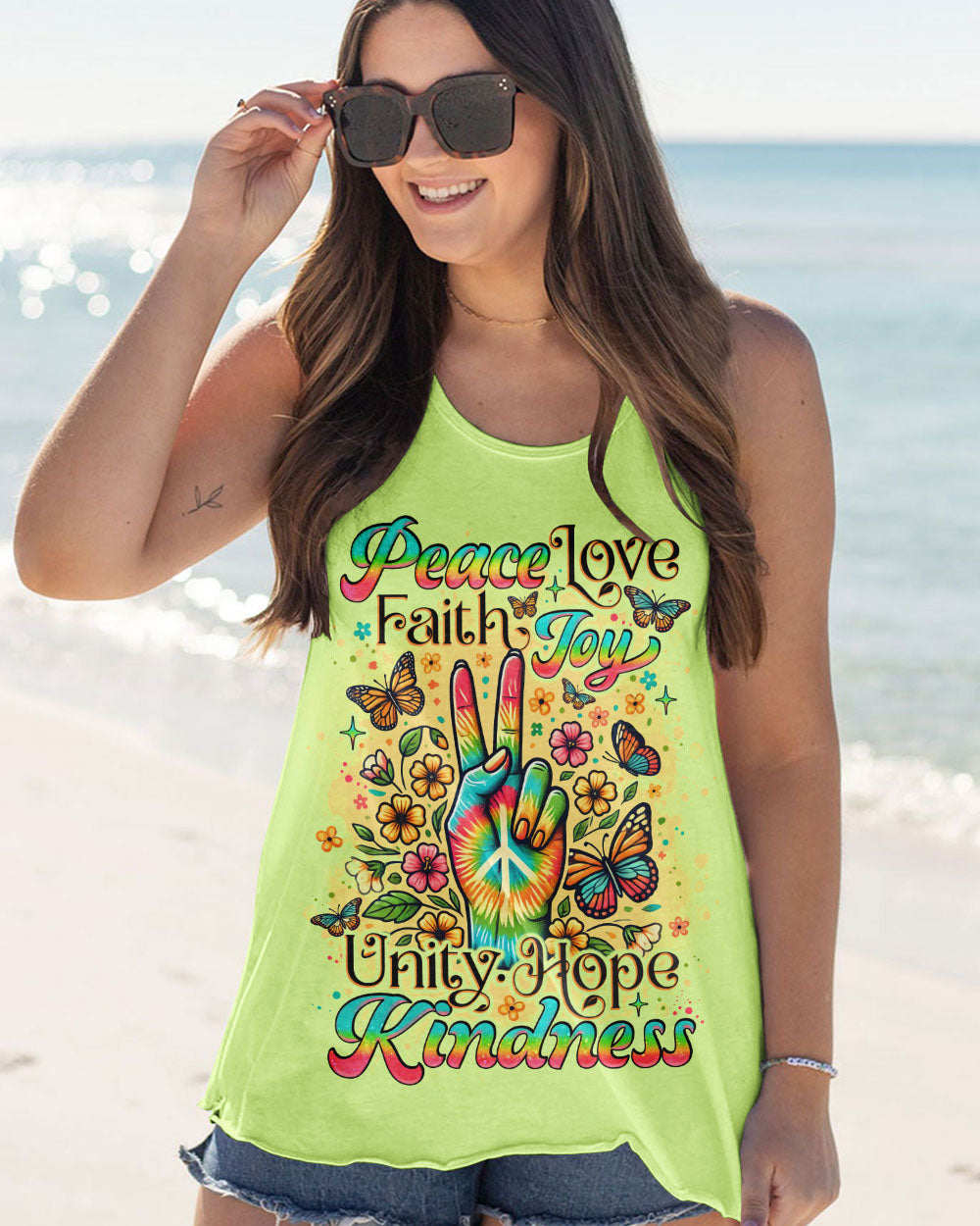 PEACE LOVE FAITH ALL OVER PRINT - TLNO2407242