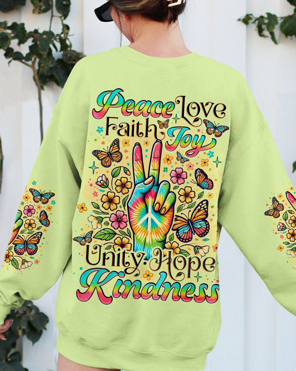 PEACE LOVE FAITH ALL OVER PRINT - TLNO2407242