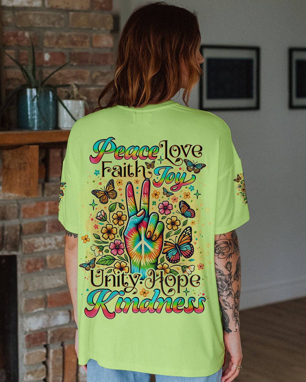 PEACE LOVE FAITH ALL OVER PRINT - TLNO2407242