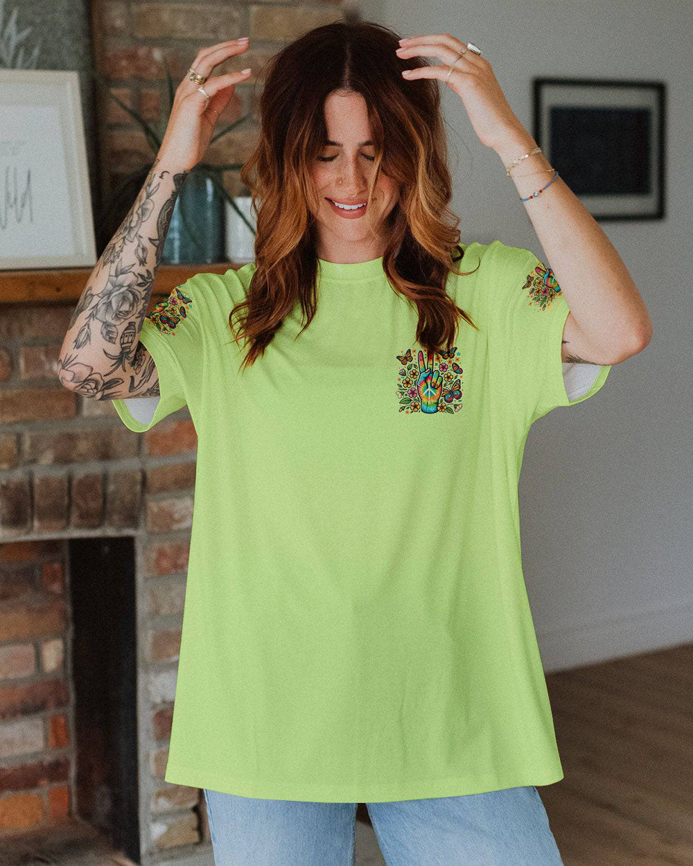 PEACE LOVE FAITH ALL OVER PRINT - TLNO2407242