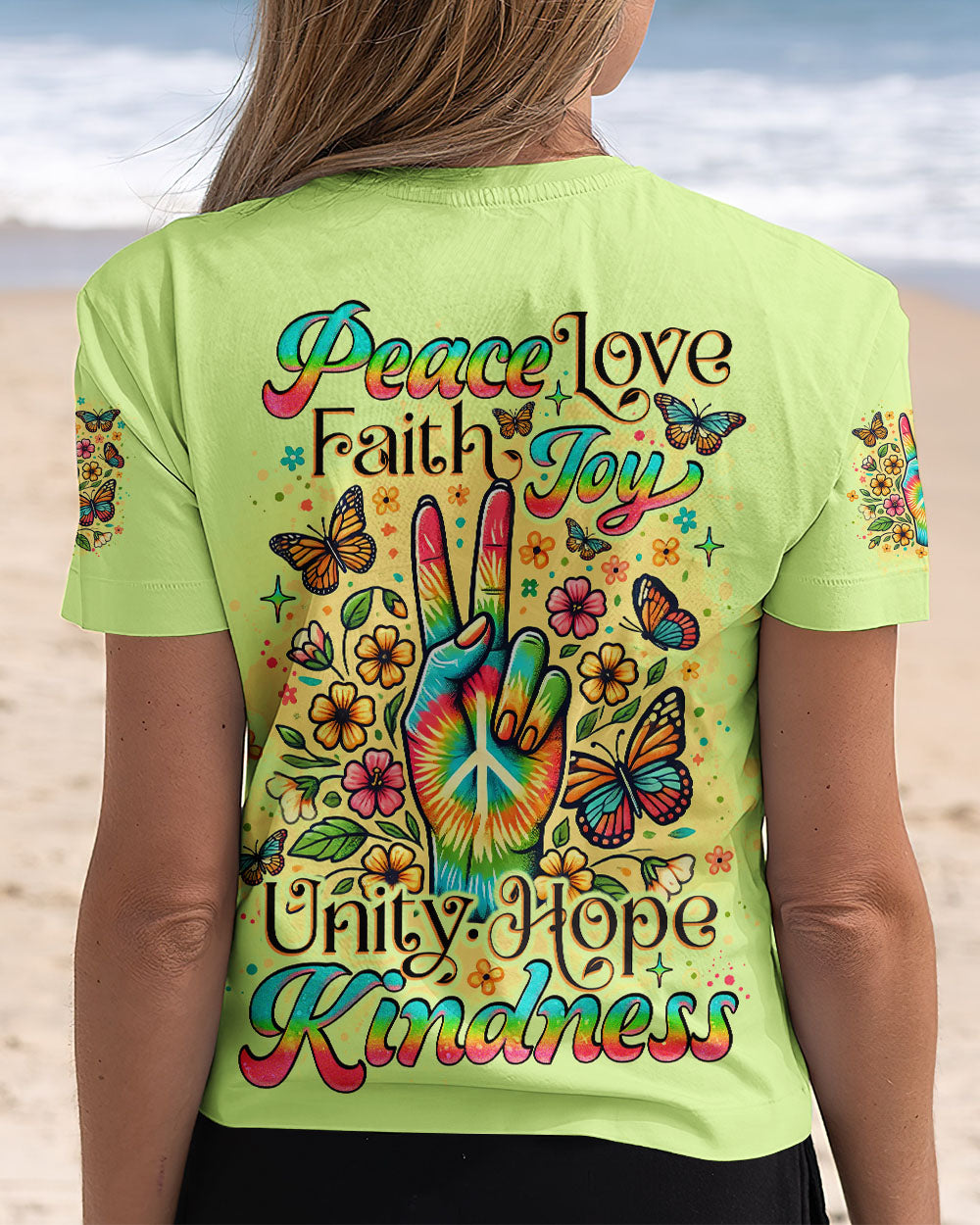 PEACE LOVE FAITH ALL OVER PRINT - TLNO2407242