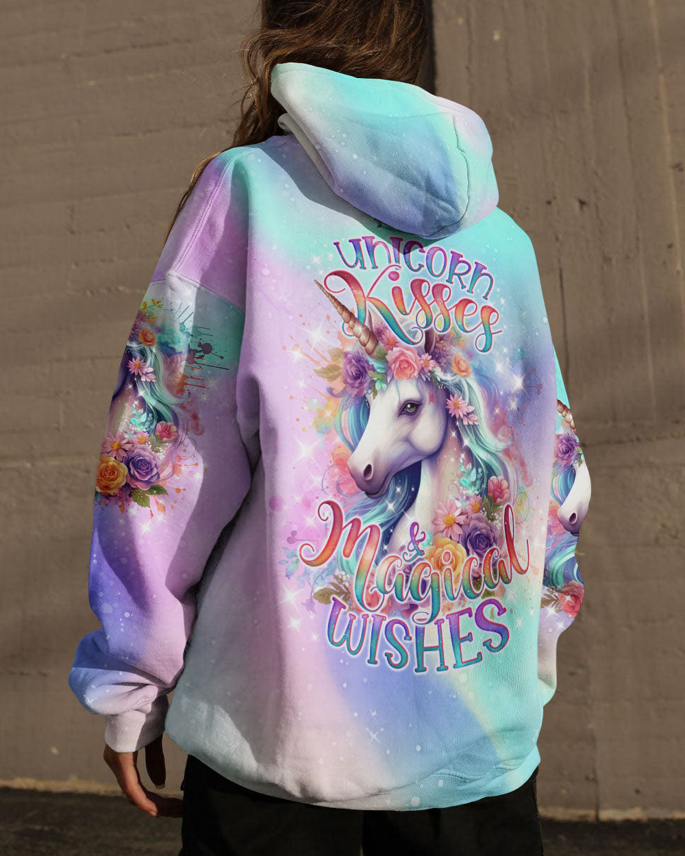 UNICORN KISSES MAGICAL WISHES ALL OVER PRINT - TLNO2501241