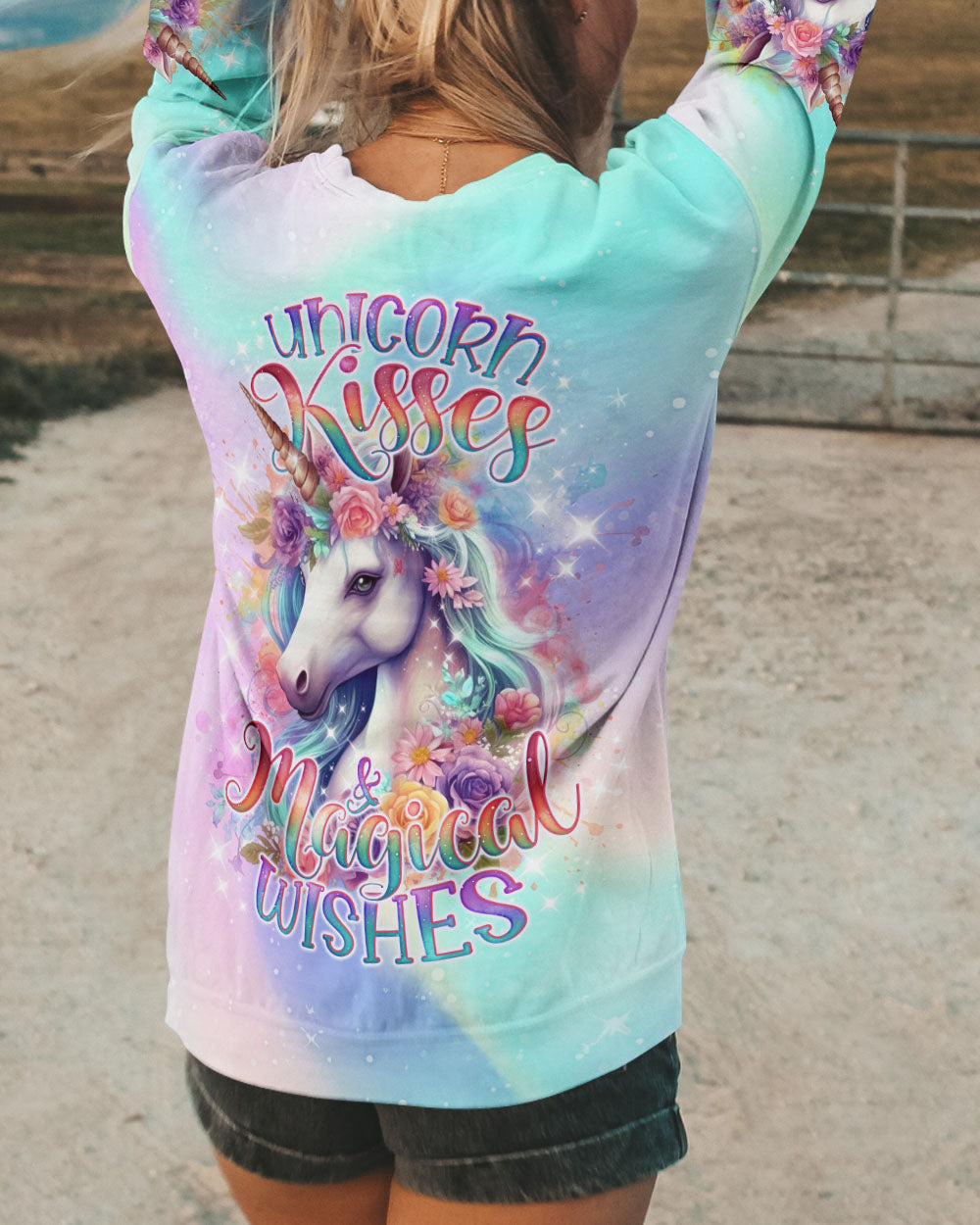 UNICORN KISSES MAGICAL WISHES ALL OVER PRINT - TLNO2501241