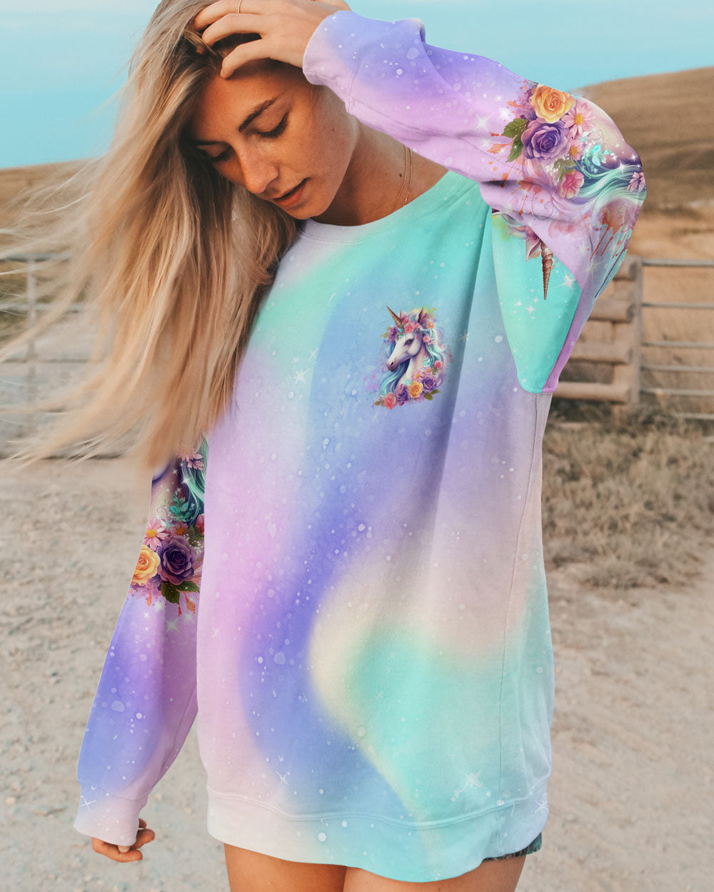 UNICORN KISSES MAGICAL WISHES ALL OVER PRINT - TLNO2501241