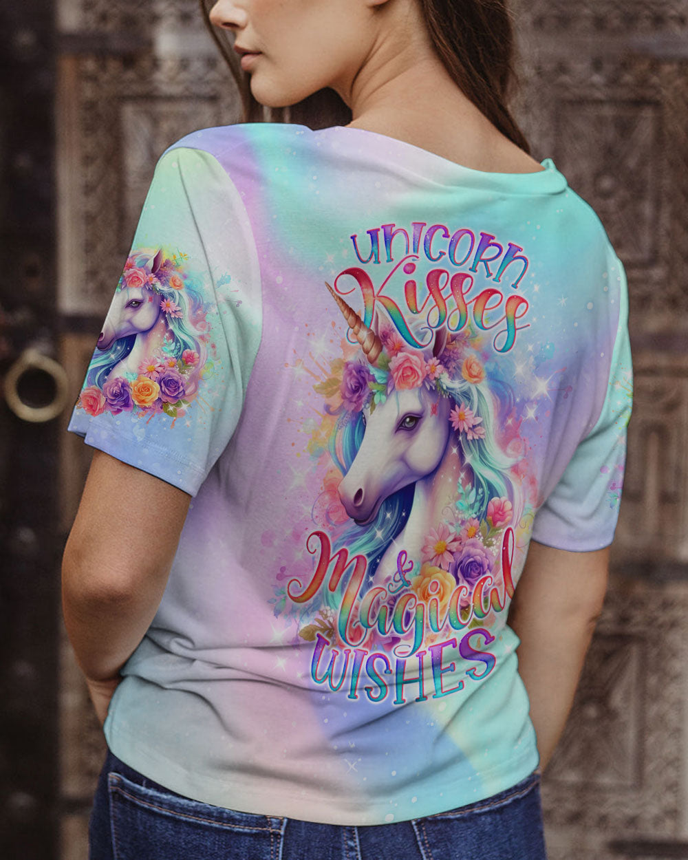 UNICORN KISSES MAGICAL WISHES ALL OVER PRINT - TLNO2501241