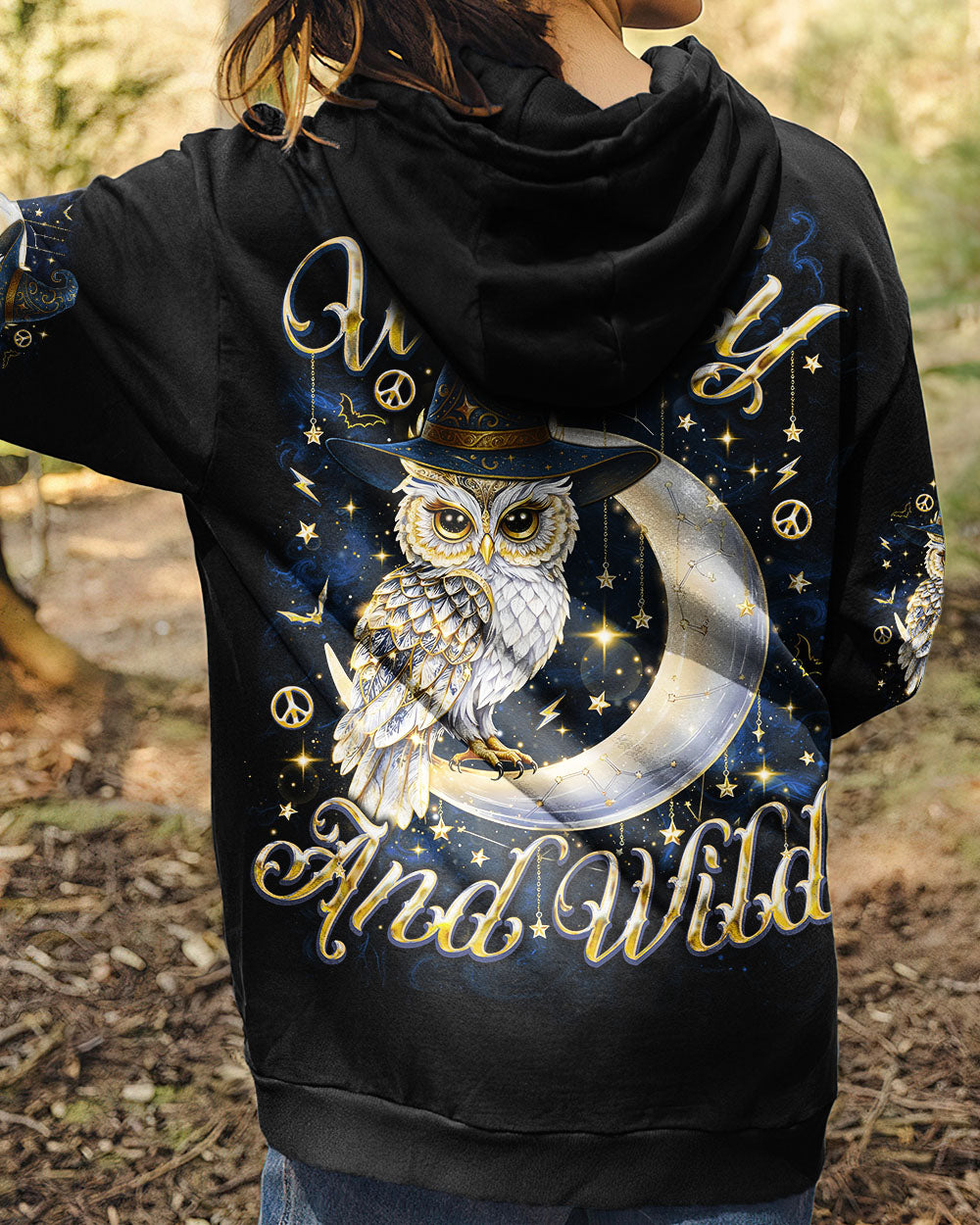 WITCHY AND WILD OWL HALLOWEEN ALL OVER PRINT  - TLNO2507251