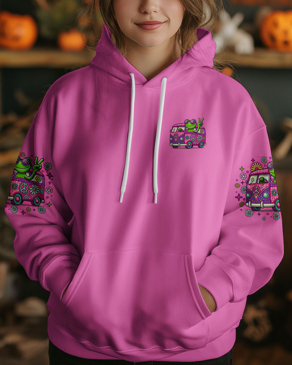 RUNNING AGAINST THE WIND FROG BUS ALL OVER PRINT - TLNO2509241