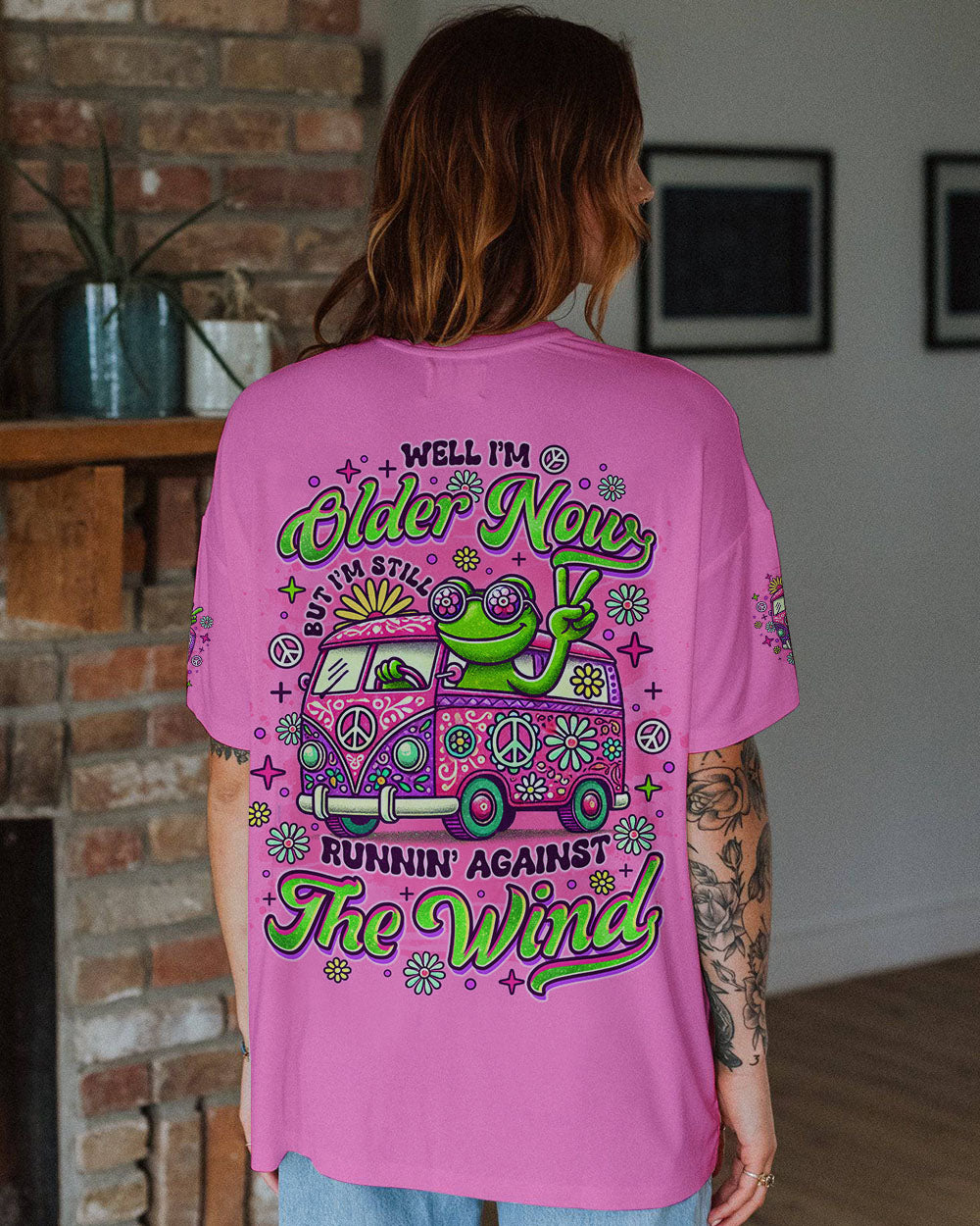RUNNING AGAINST THE WIND FROG BUS ALL OVER PRINT - TLNO2509241