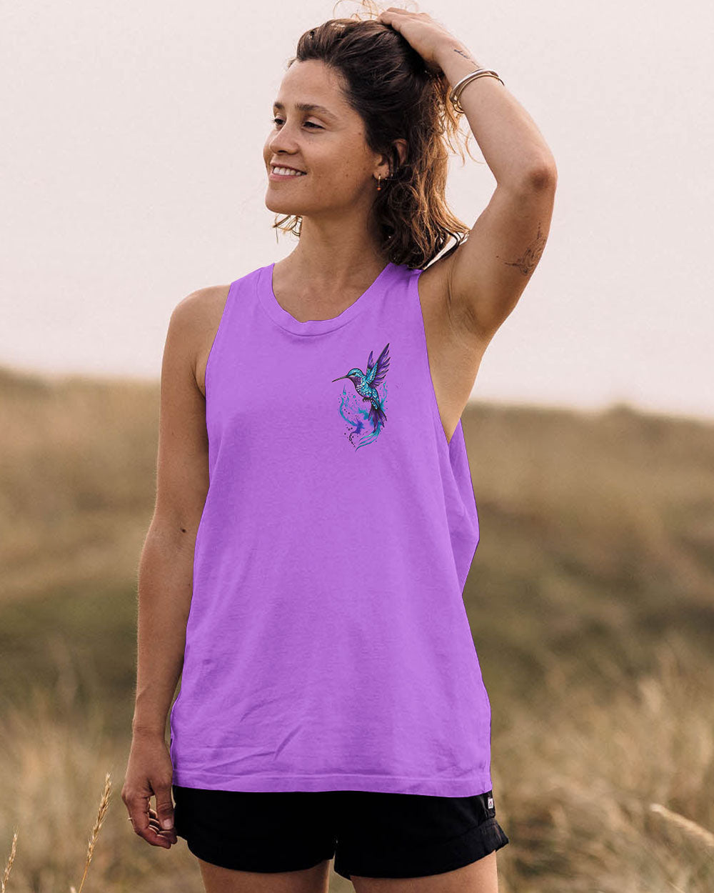 JUST BREATHE HUMMINGBIRD  ALL OVER PRINT - TLNO2510251
