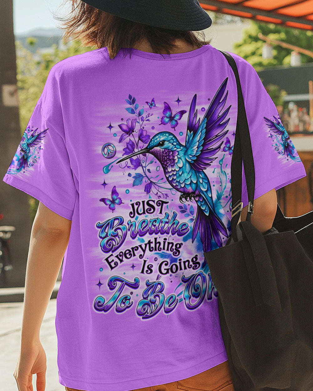 JUST BREATHE HUMMINGBIRD  ALL OVER PRINT - TLNO2510251