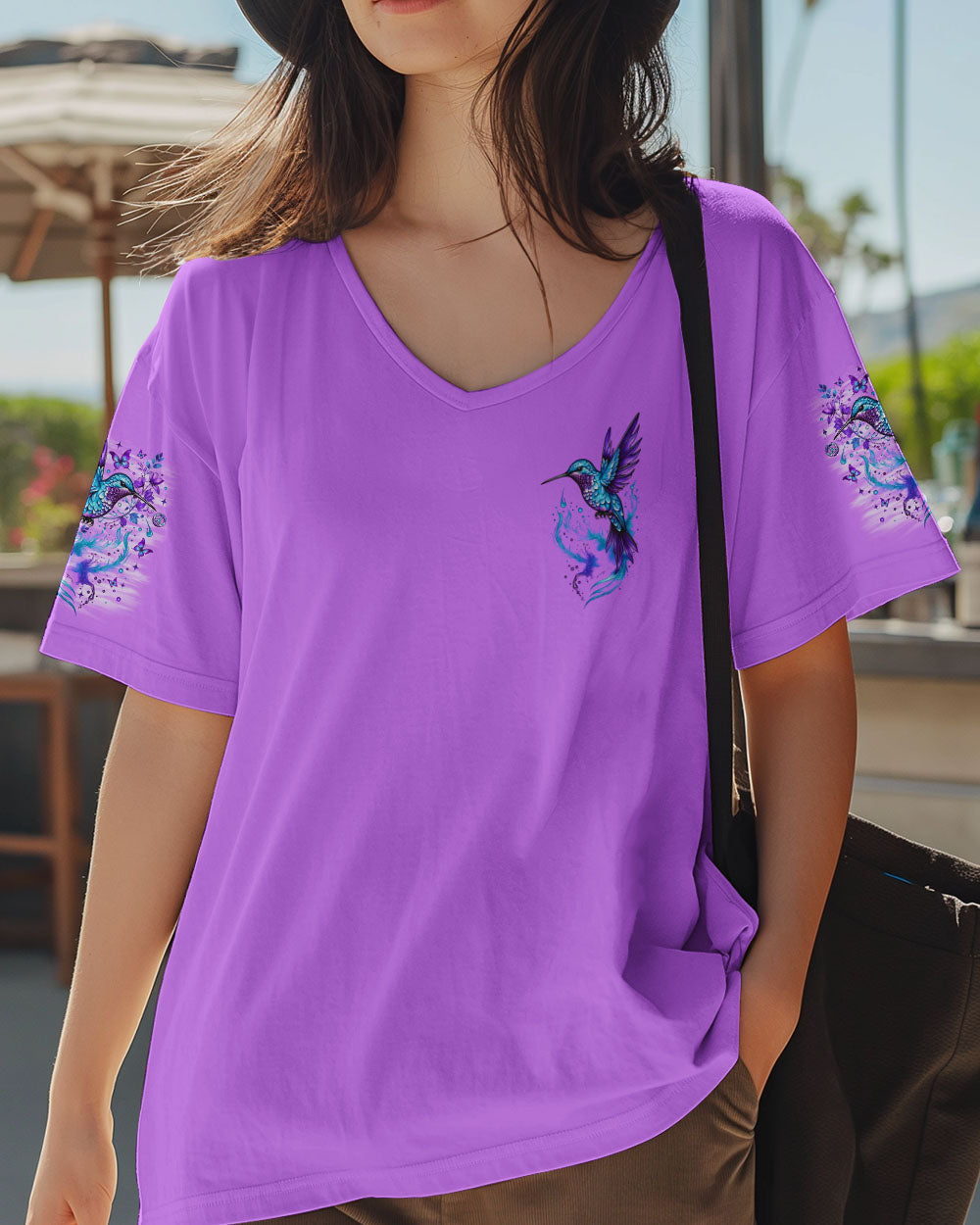 JUST BREATHE HUMMINGBIRD  ALL OVER PRINT - TLNO2510251