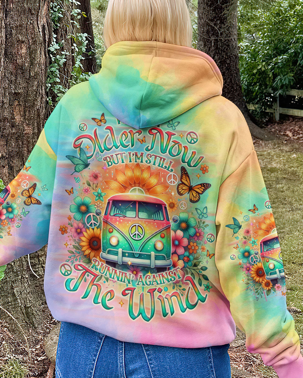 RUNNING AGAINST THE WIND CAR TIE DYE ALL OVER PRINT - TLNO2512245