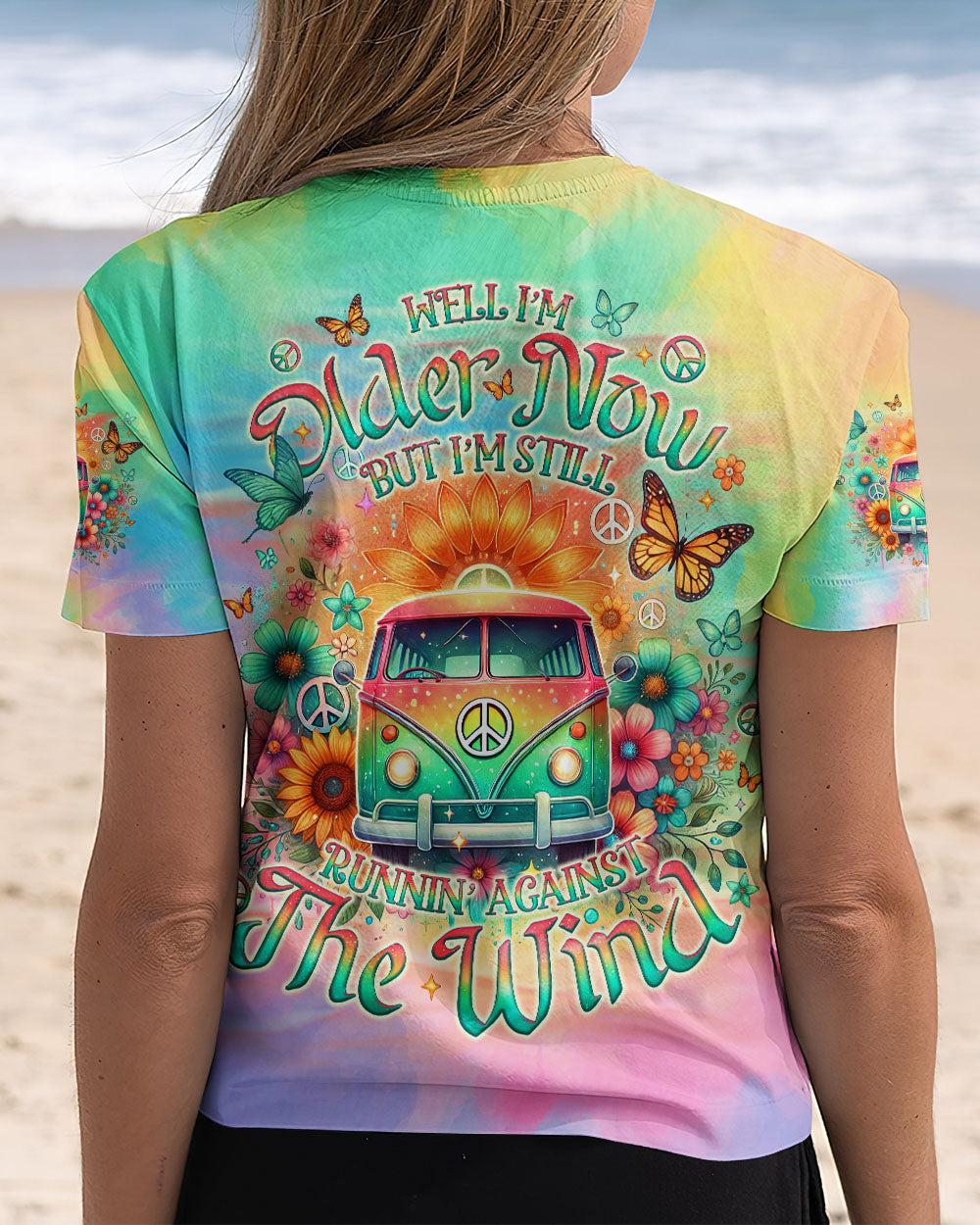 RUNNING AGAINST THE WIND CAR TIE DYE ALL OVER PRINT - TLNO2512245