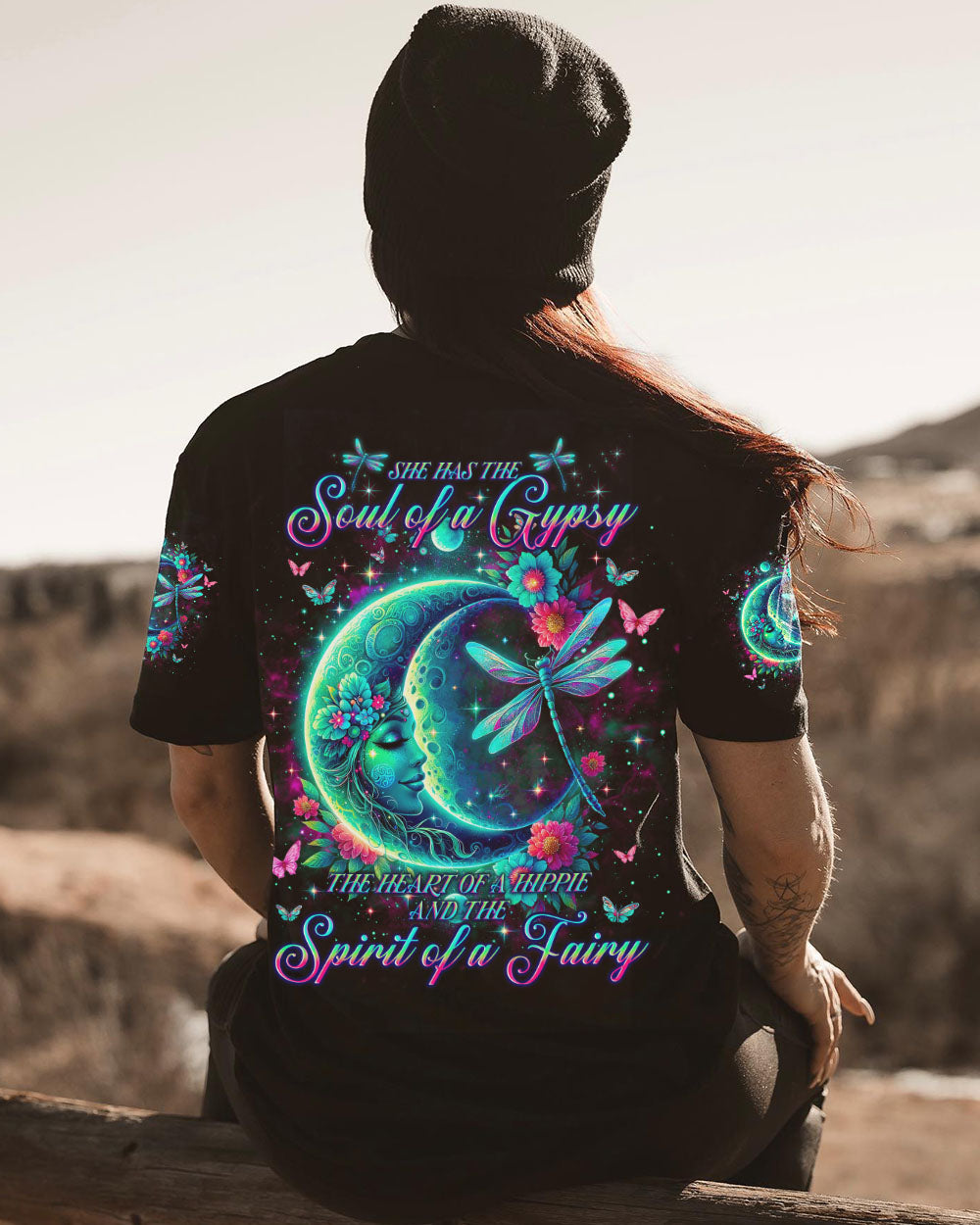SPIRIT OF A FAIRY DRAGONFLY MOON ALL OVER PRINT - TLNO2601242