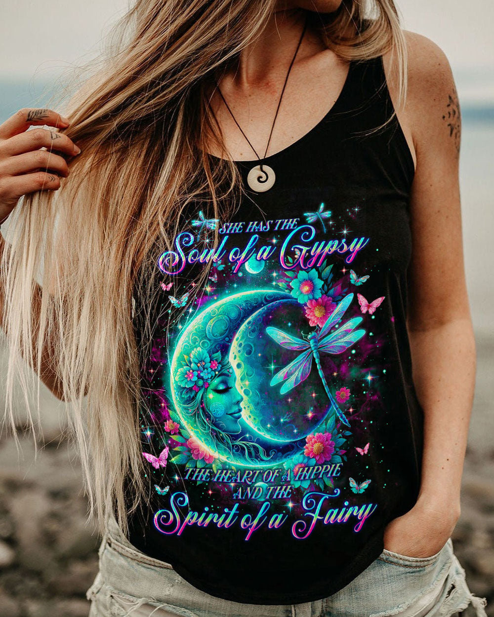 SPIRIT OF A FAIRY DRAGONFLY MOON ALL OVER PRINT - TLNO2601242
