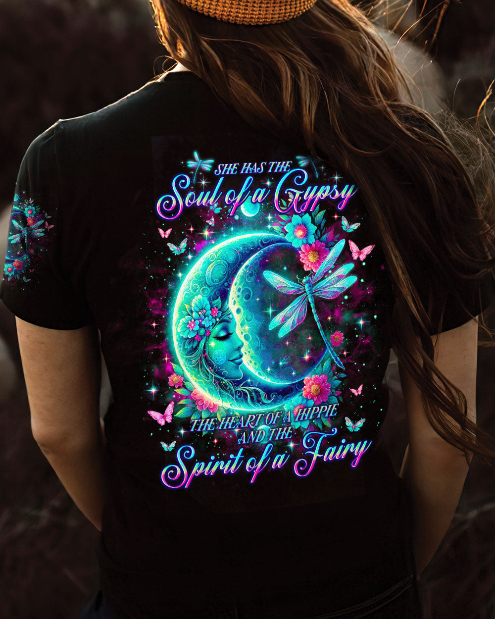SPIRIT OF A FAIRY DRAGONFLY MOON ALL OVER PRINT - TLNO2601242