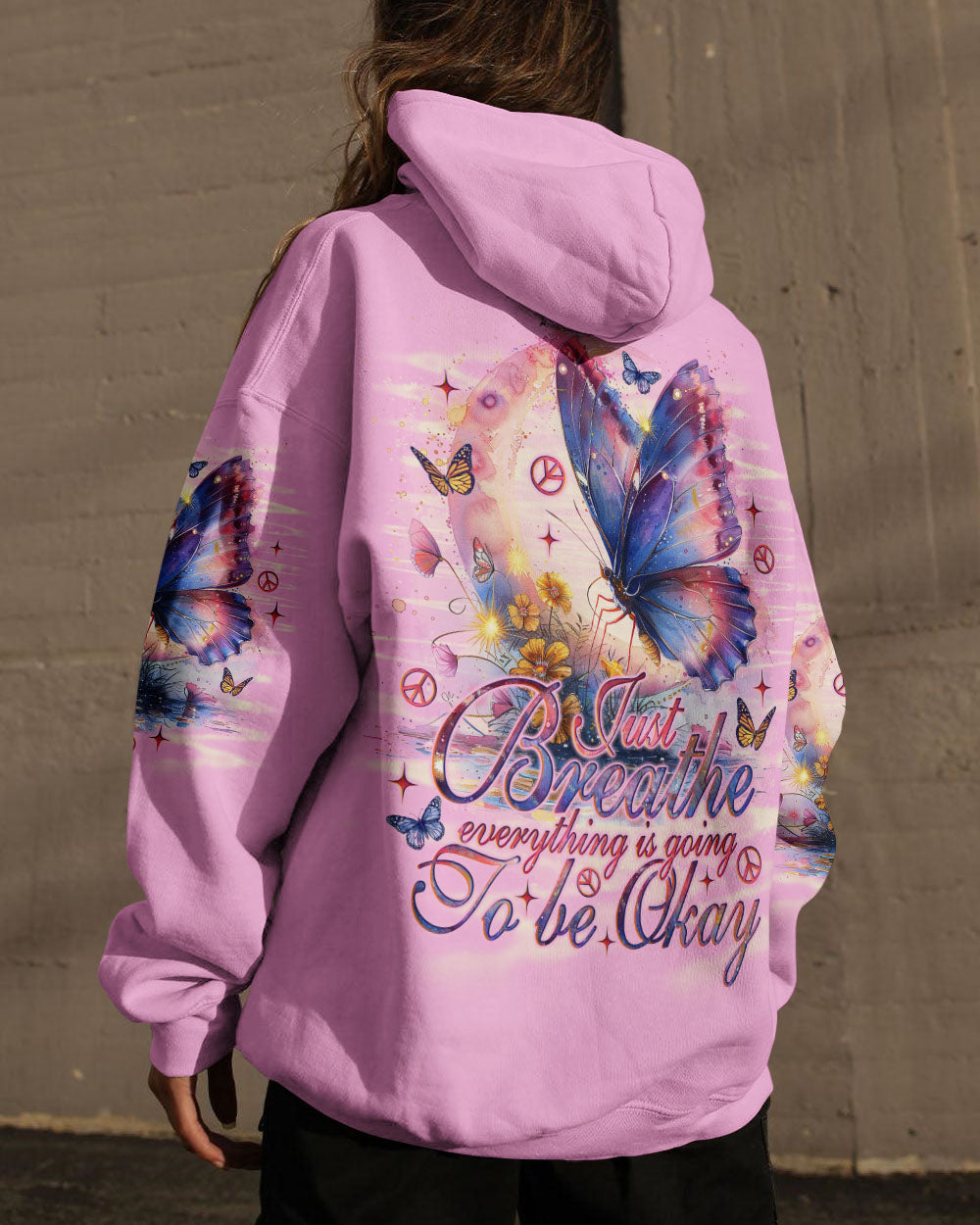JUST BREATHE BUTTERFLY ALL OVER PRINT - TLNO2703244