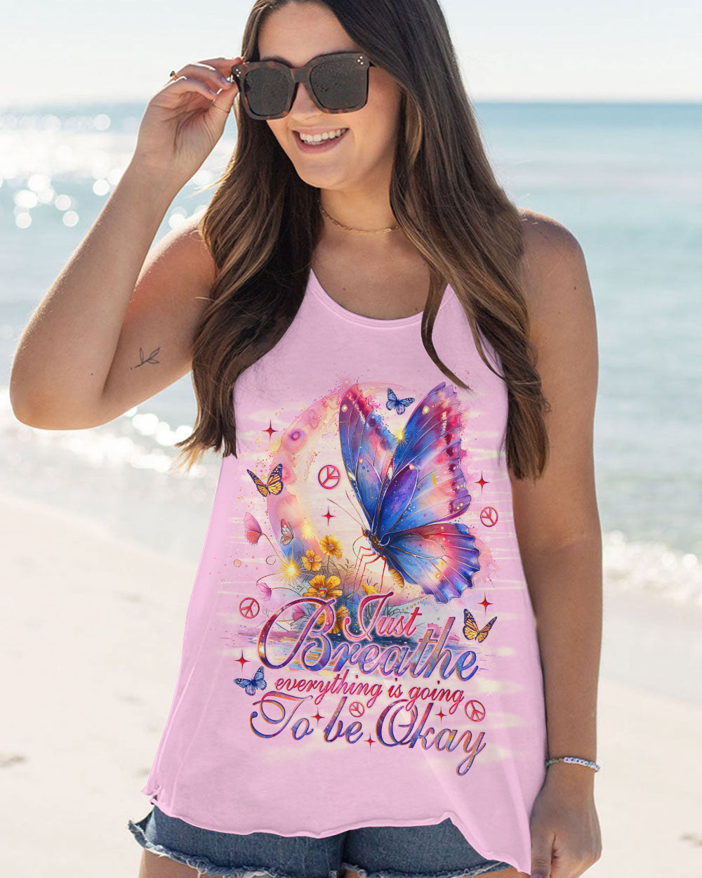 JUST BREATHE BUTTERFLY ALL OVER PRINT - TLNO2703244