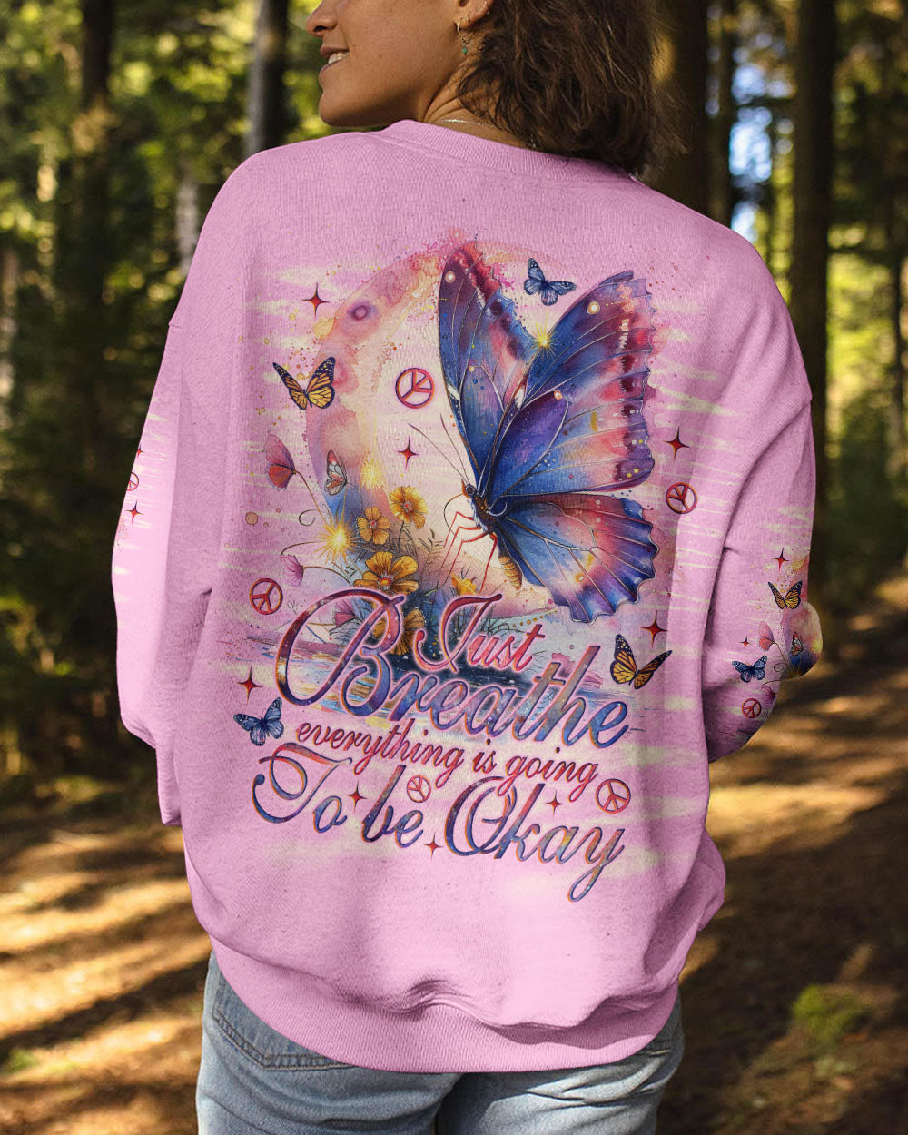 JUST BREATHE BUTTERFLY ALL OVER PRINT - TLNO2703244