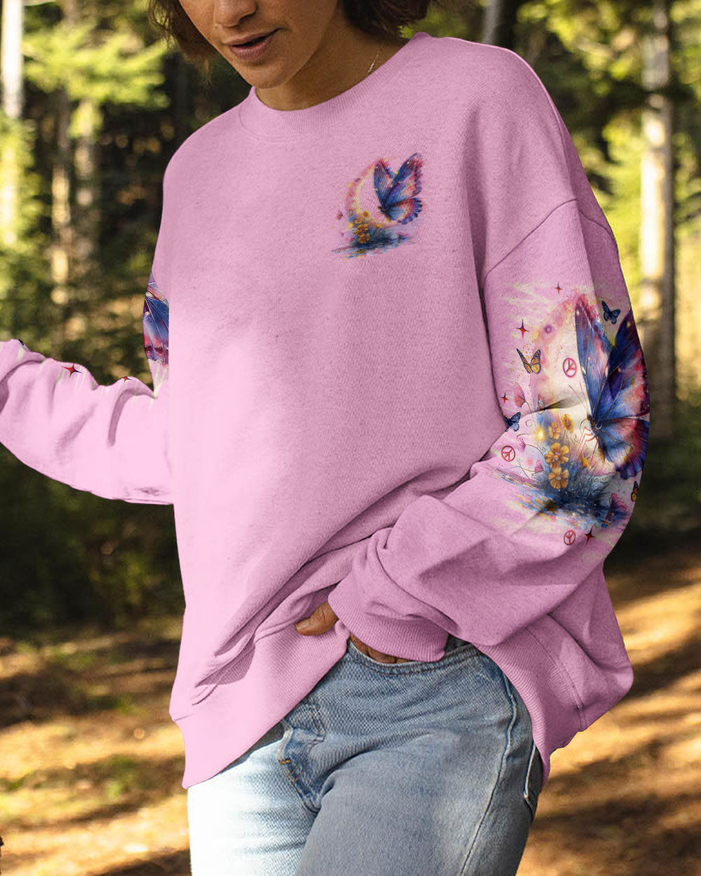 JUST BREATHE BUTTERFLY ALL OVER PRINT - TLNO2703244