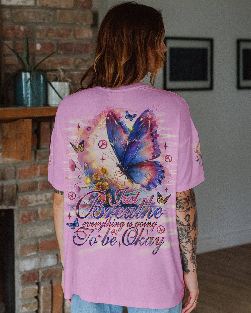 JUST BREATHE BUTTERFLY ALL OVER PRINT - TLNO2703244