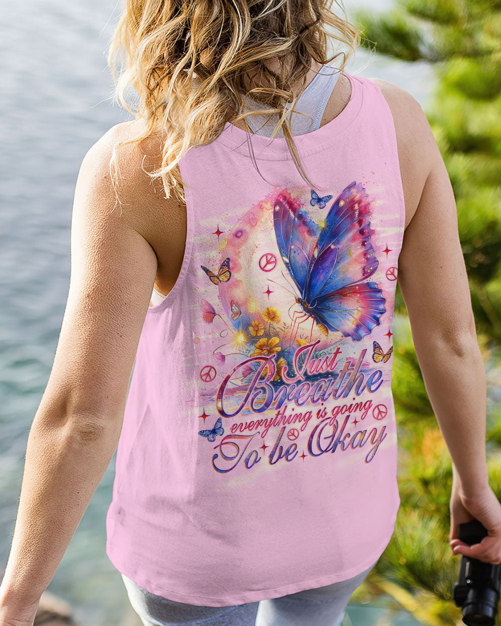 JUST BREATHE BUTTERFLY ALL OVER PRINT - TLNO2703244