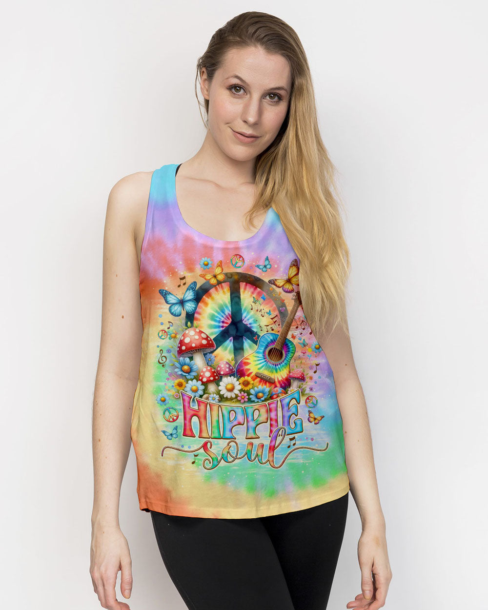 HIPPIE SOUL GUITAR TIE DYE ALL OVER PRINT - TLNO2705241