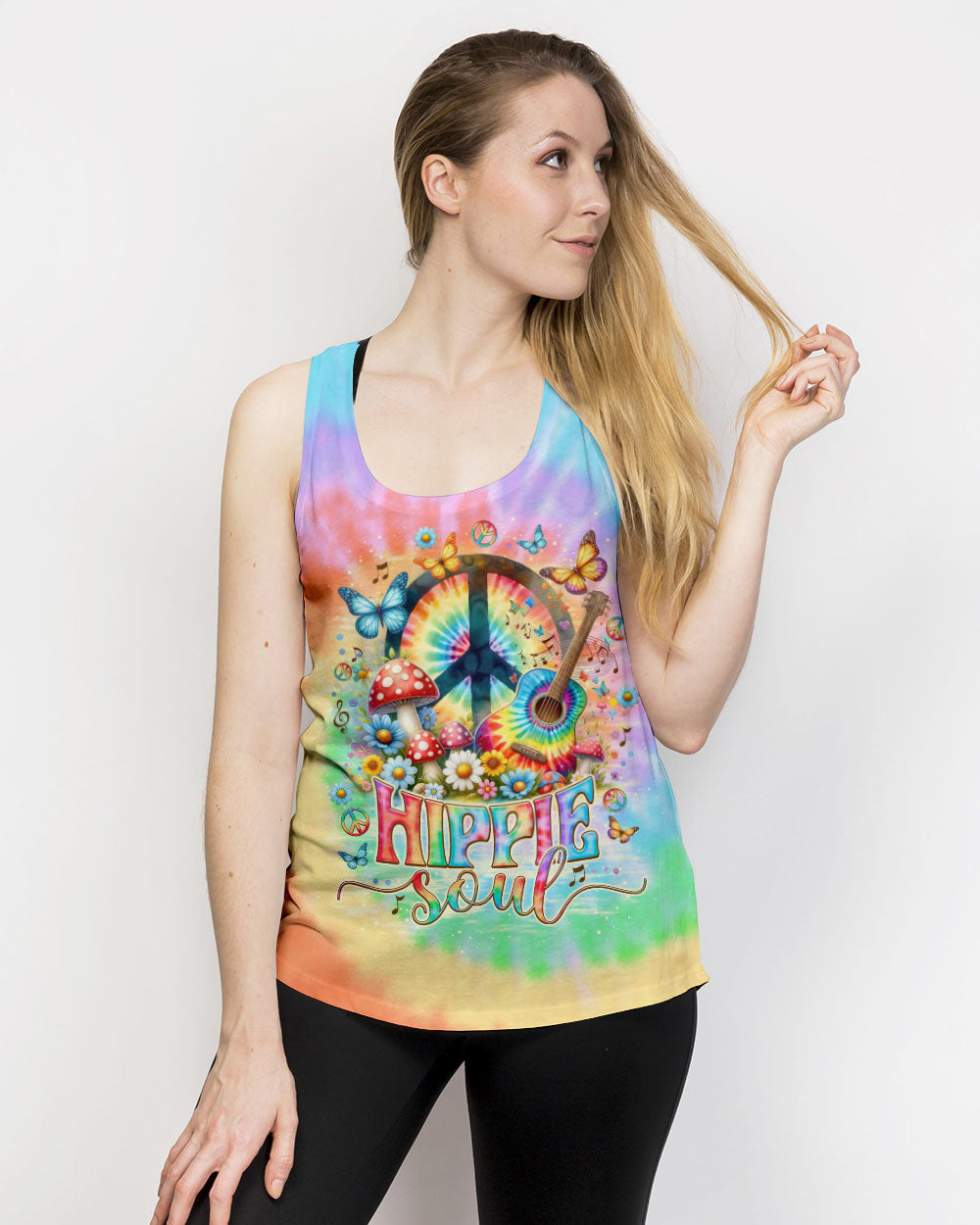 HIPPIE SOUL GUITAR TIE DYE ALL OVER PRINT - TLNO2705241