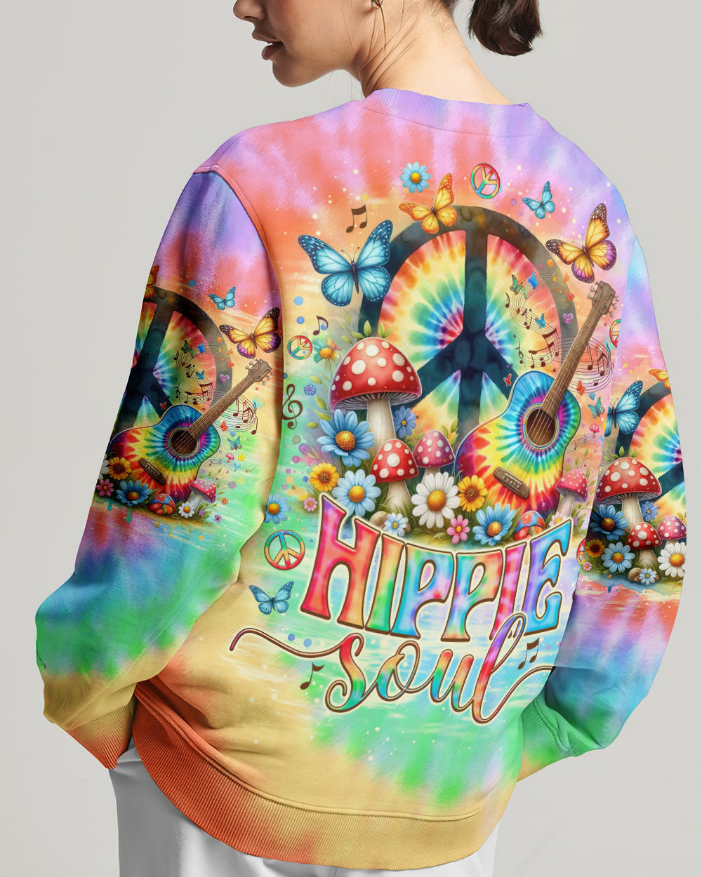 HIPPIE SOUL GUITAR TIE DYE ALL OVER PRINT - TLNO2705241