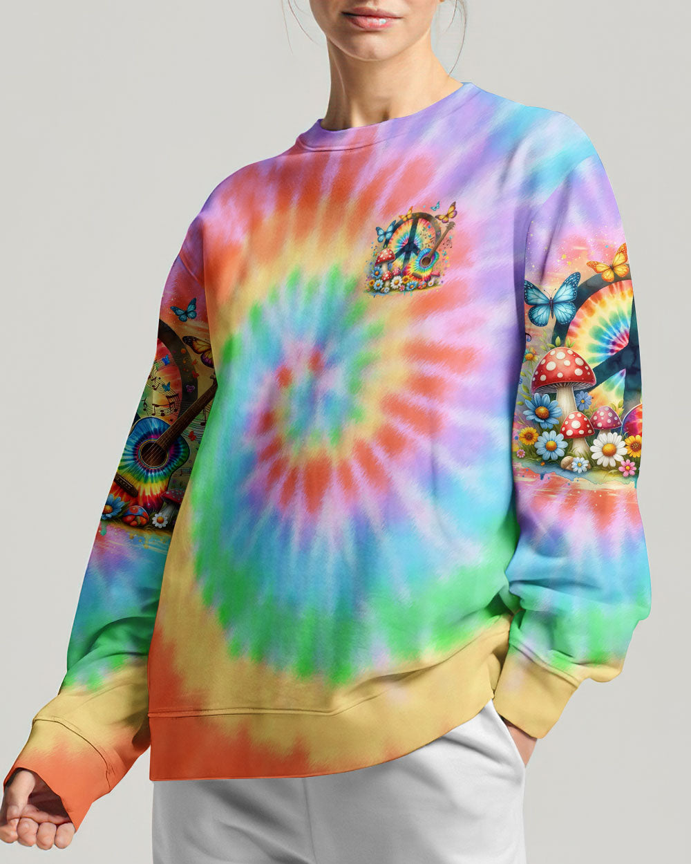 HIPPIE SOUL GUITAR TIE DYE ALL OVER PRINT - TLNO2705241