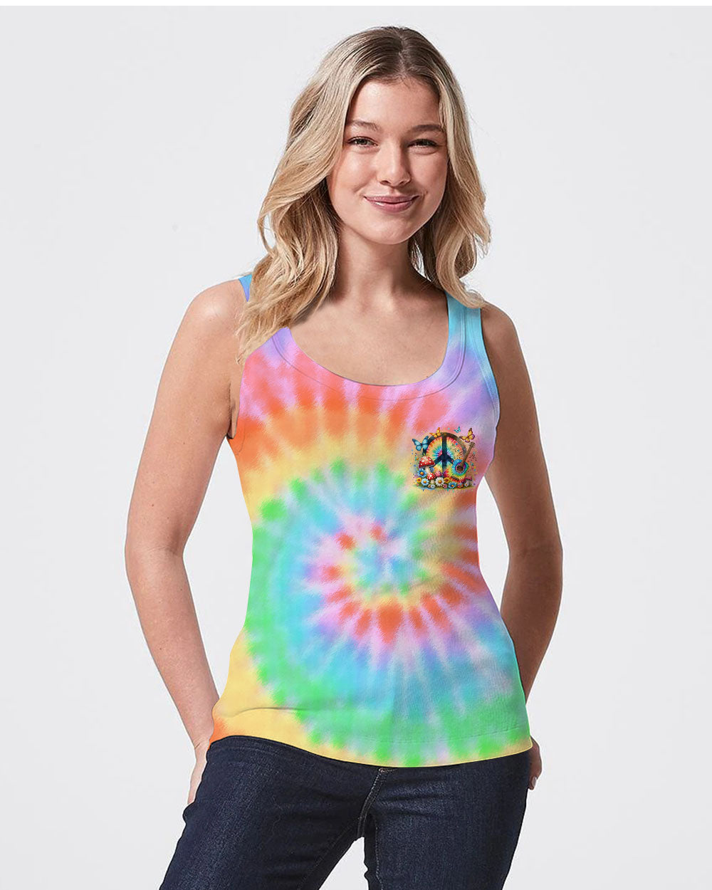 HIPPIE SOUL GUITAR TIE DYE ALL OVER PRINT - TLNO2705241