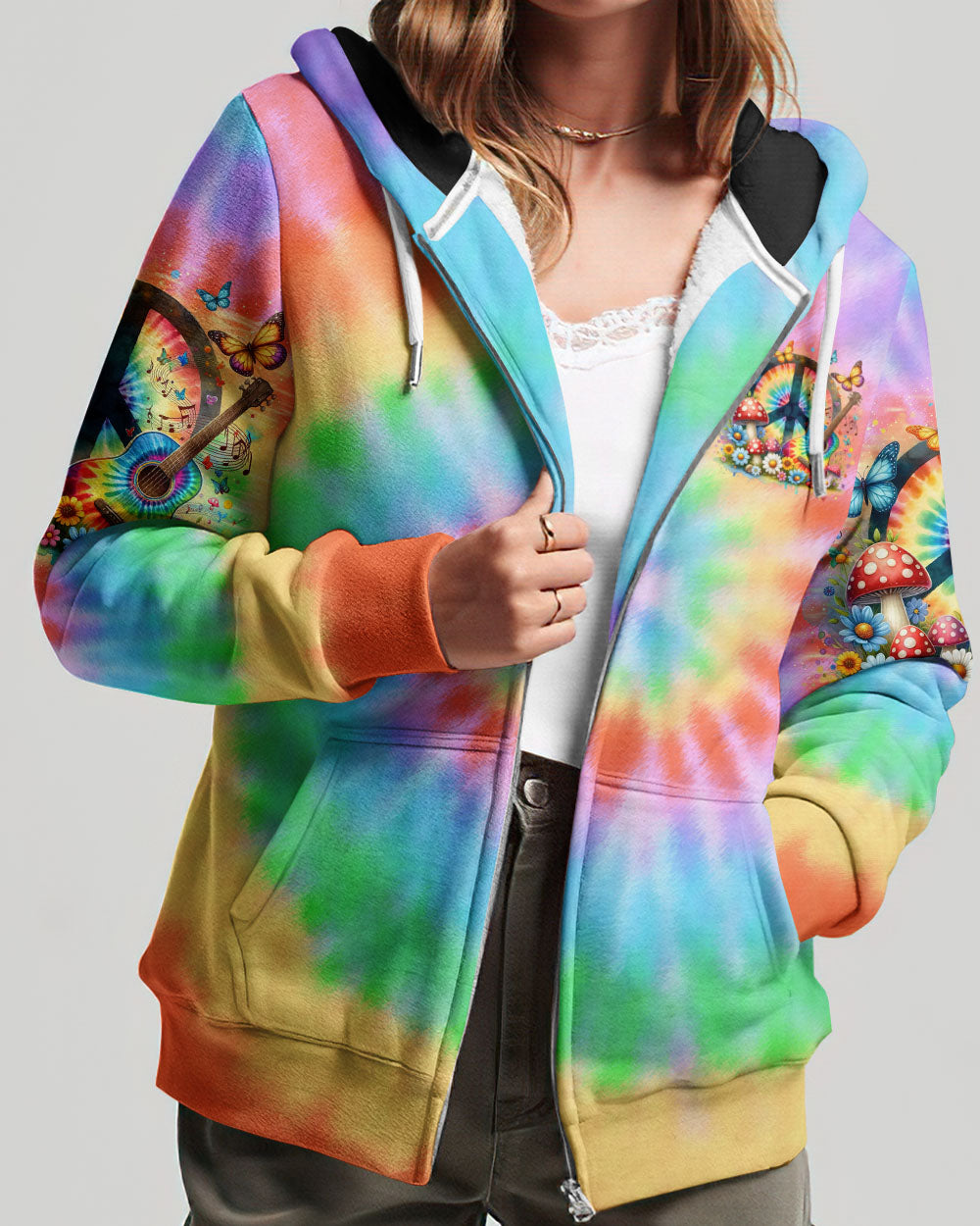 HIPPIE SOUL GUITAR TIE DYE ALL OVER PRINT - TLNO2705241
