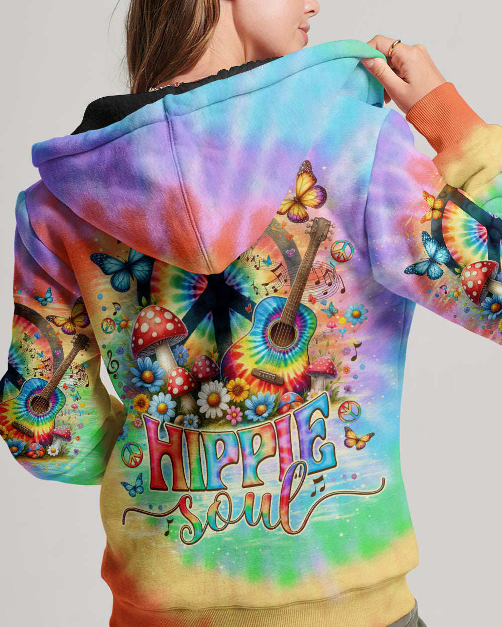 HIPPIE SOUL GUITAR TIE DYE ALL OVER PRINT - TLNO2705241