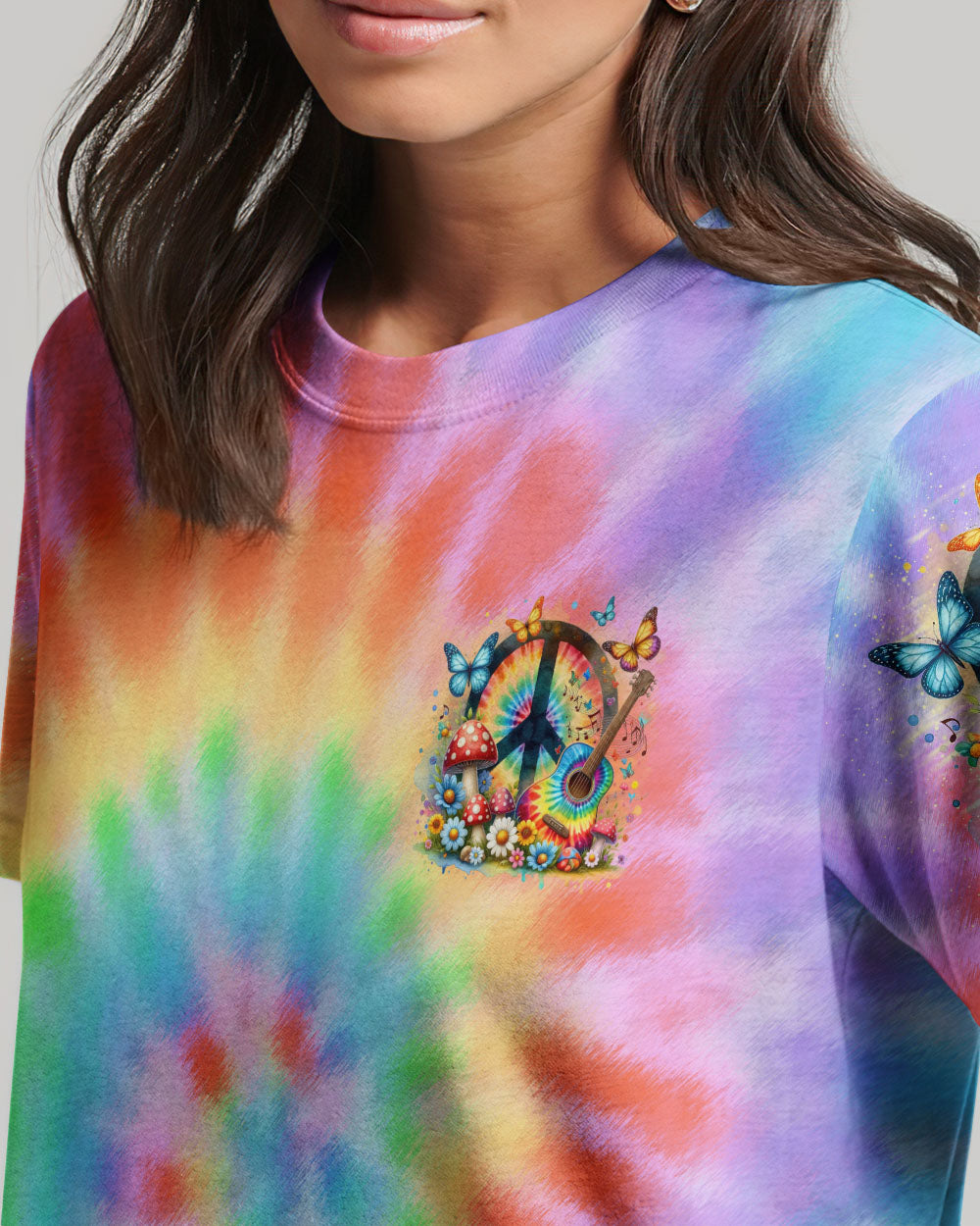 HIPPIE SOUL GUITAR TIE DYE ALL OVER PRINT - TLNO2705241