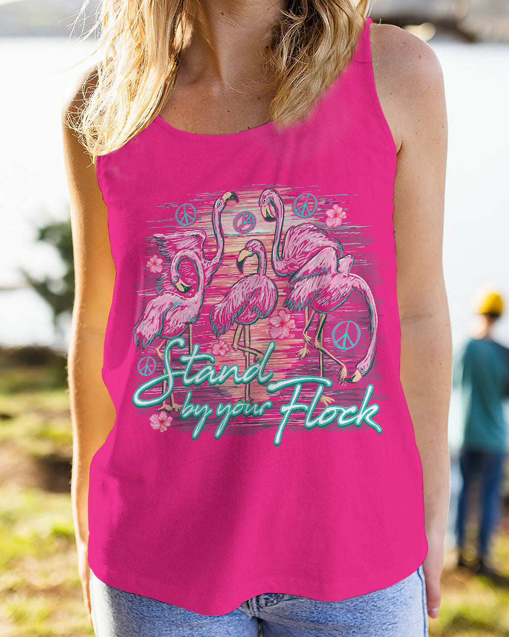 STAND BY YOUR FLOCK FLAMINGO ALL OVER PRINT - TLNO2706231