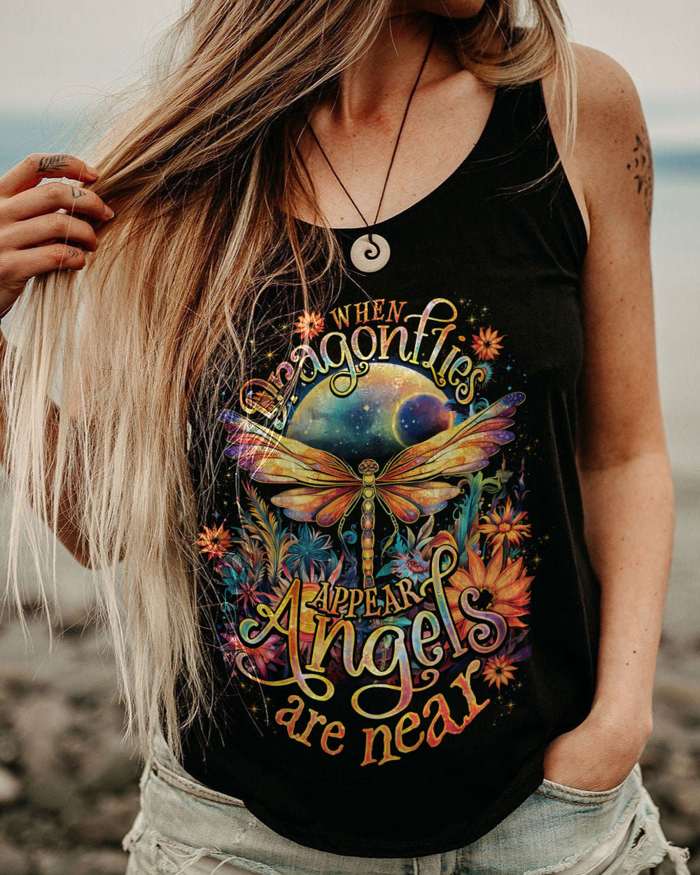 WHEN DRAGONFLIES APPEAR ALL OVER PRINT - TLNO2707232
