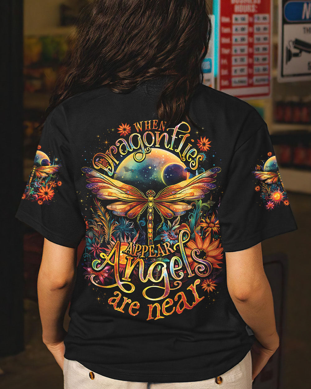 WHEN DRAGONFLIES APPEAR ALL OVER PRINT - TLNO2707232