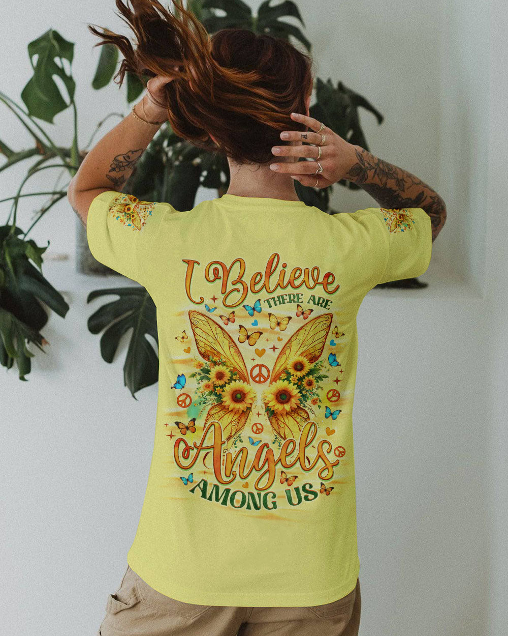 I BELIEVE THERE ARE ANGELS AMONG US WINGS ALL OVER PRINT - TLNO2708242
