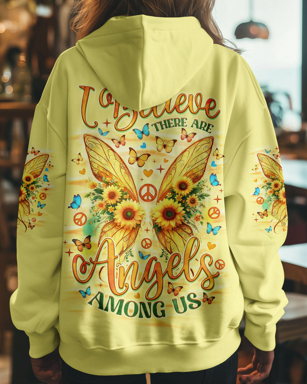 I BELIEVE THERE ARE ANGELS AMONG US WINGS ALL OVER PRINT - TLNO2708242