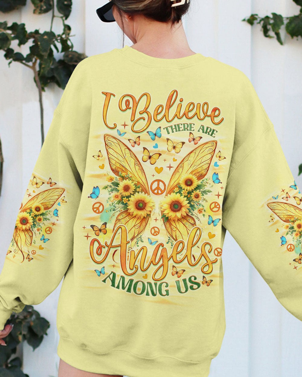 I BELIEVE THERE ARE ANGELS AMONG US WINGS ALL OVER PRINT - TLNO2708242