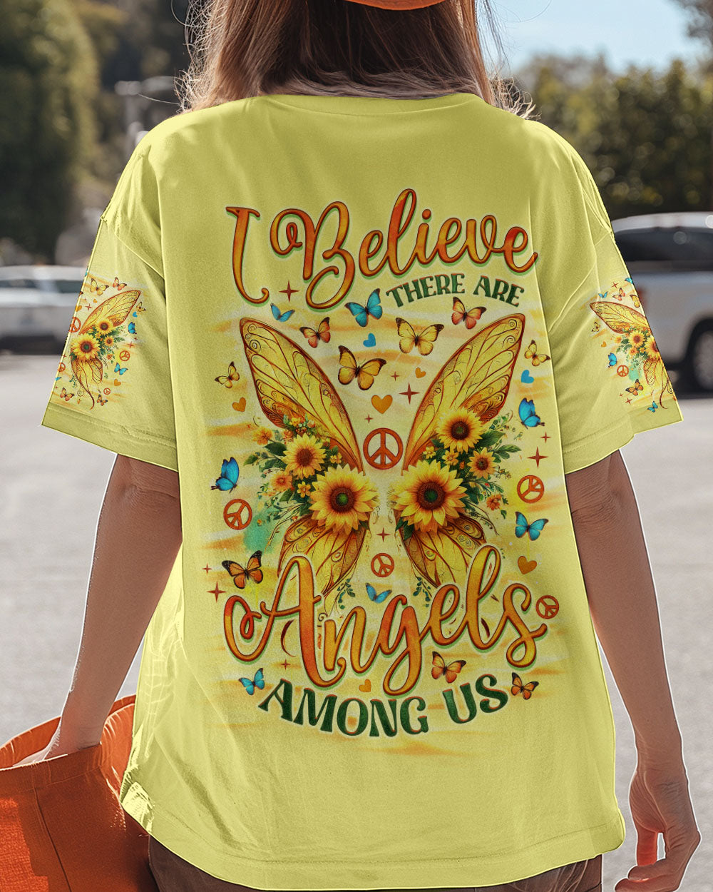 I BELIEVE THERE ARE ANGELS AMONG US WINGS ALL OVER PRINT - TLNO2708242
